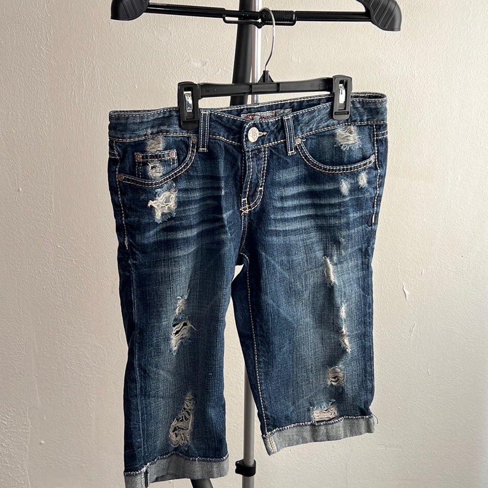 Y2K BKE Ripped Denim Shorts